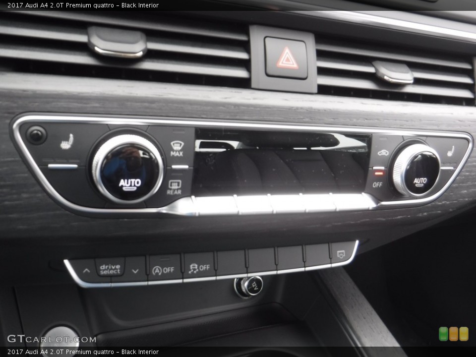 Black Interior Controls for the 2017 Audi A4 2.0T Premium quattro #117198760