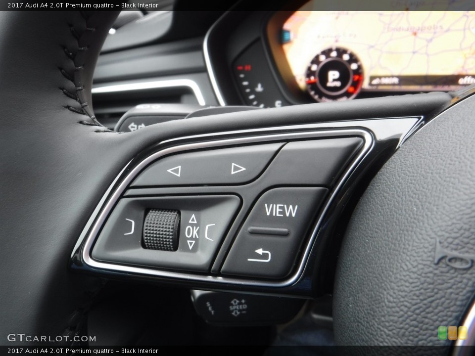 Black Interior Controls for the 2017 Audi A4 2.0T Premium quattro #117198799