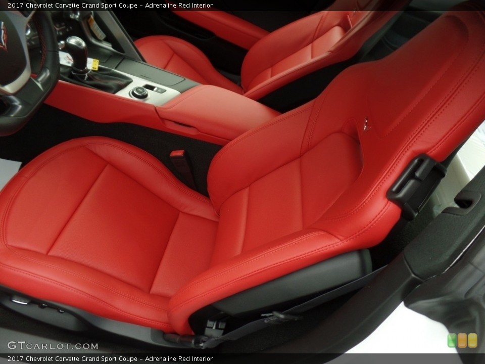 Adrenaline Red Interior Front Seat for the 2017 Chevrolet Corvette Grand Sport Coupe #117199015