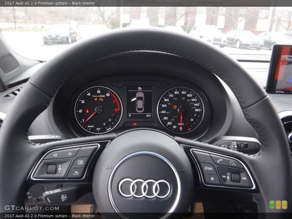 Black Interior Steering Wheel for the 2017 Audi A3 2.0 Premium quttaro #117199036