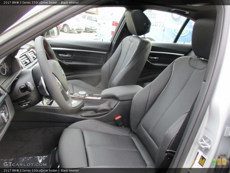 Black Interior Front Seat for the 2017 BMW 3 Series 330i xDrive Sedan #117201333