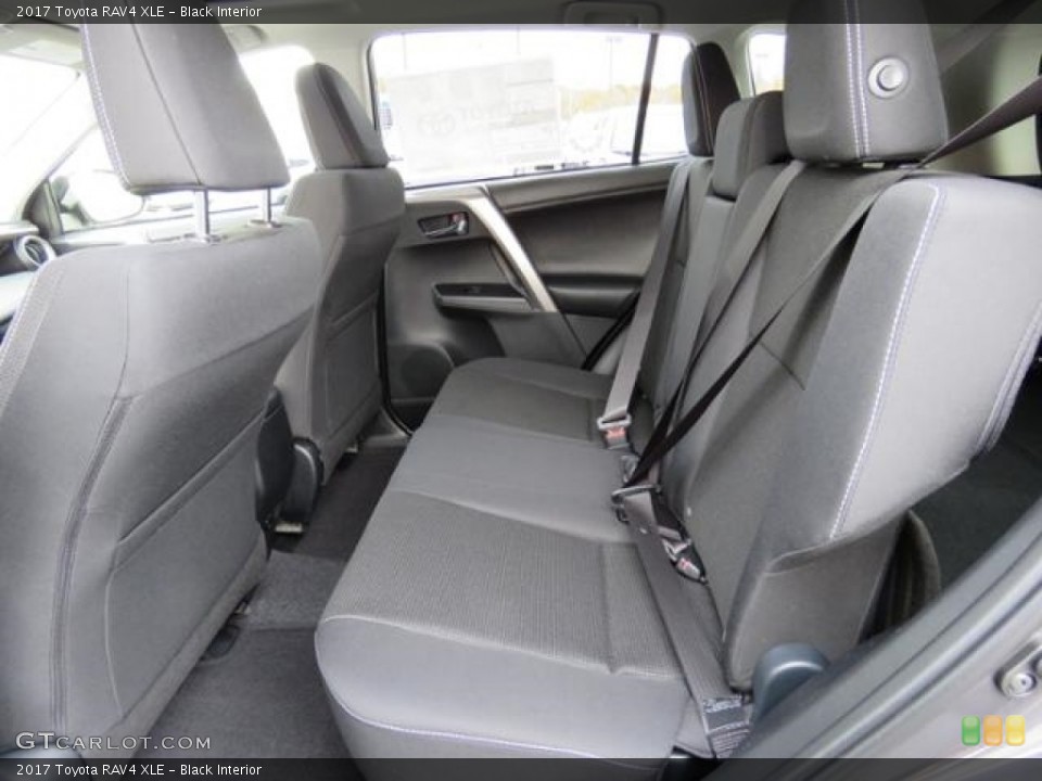 Black Interior Rear Seat for the 2017 Toyota RAV4 XLE #117202214