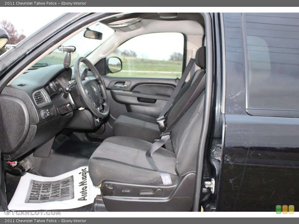 Ebony Interior Front Seat for the 2011 Chevrolet Tahoe Police #117209869