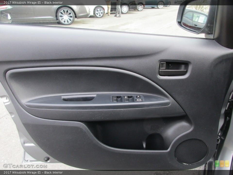 Black Interior Door Panel for the 2017 Mitsubishi Mirage ES #117213337