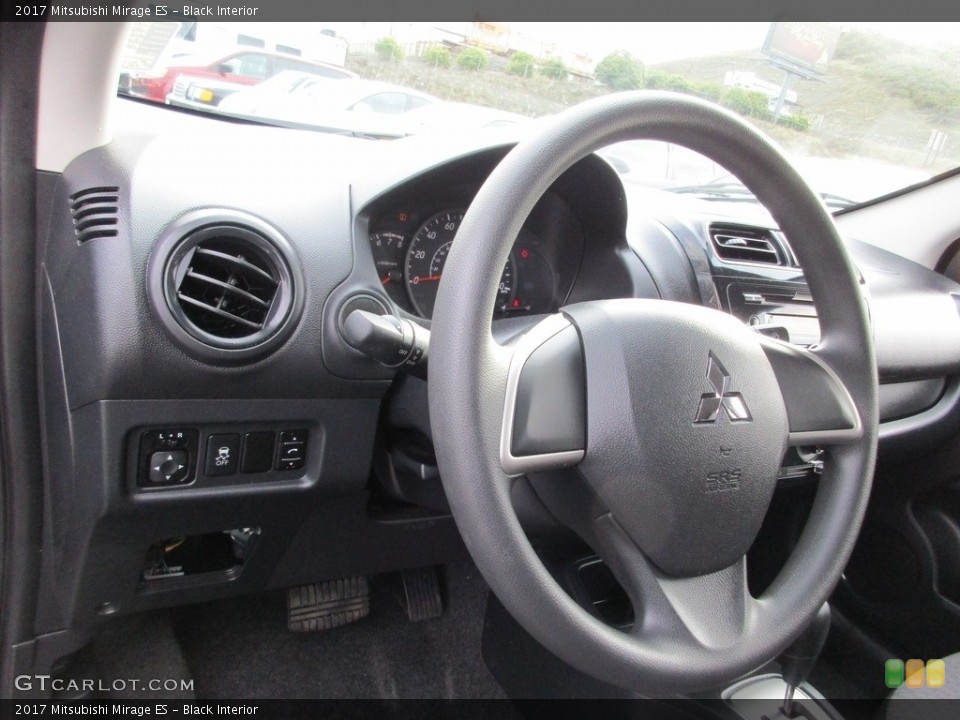 Black Interior Steering Wheel for the 2017 Mitsubishi Mirage ES #117213364
