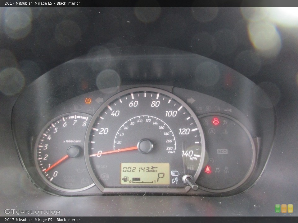 Black Interior Gauges for the 2017 Mitsubishi Mirage ES #117213379