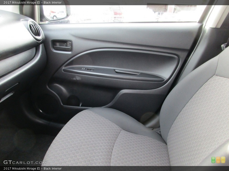 Black Interior Door Panel for the 2017 Mitsubishi Mirage ES #117213445