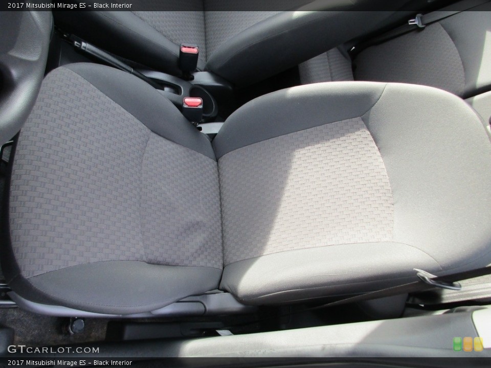 Black Interior Front Seat for the 2017 Mitsubishi Mirage ES #117213496