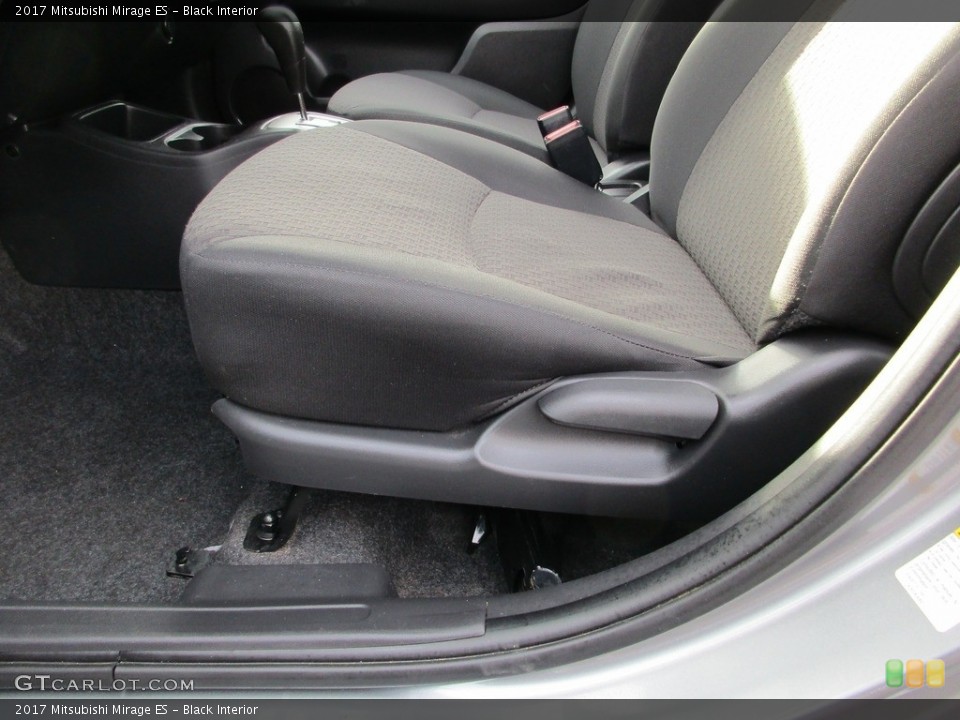 Black Interior Front Seat for the 2017 Mitsubishi Mirage ES #117213511