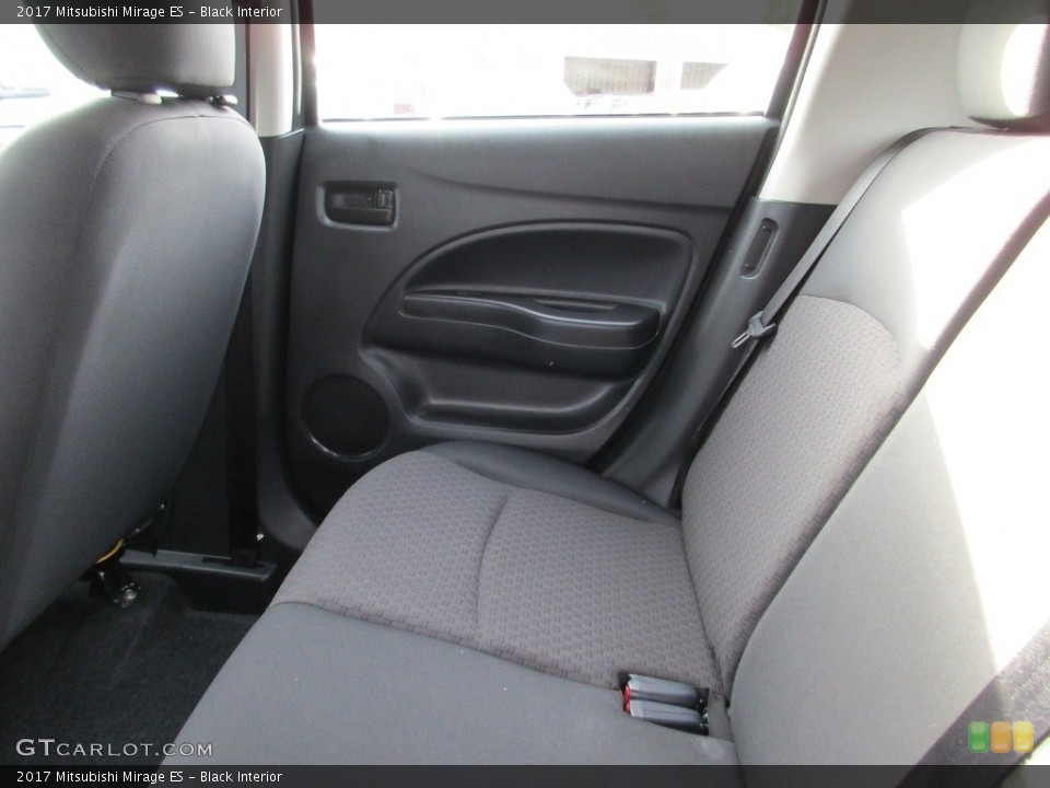 Black Interior Rear Seat for the 2017 Mitsubishi Mirage ES #117213526