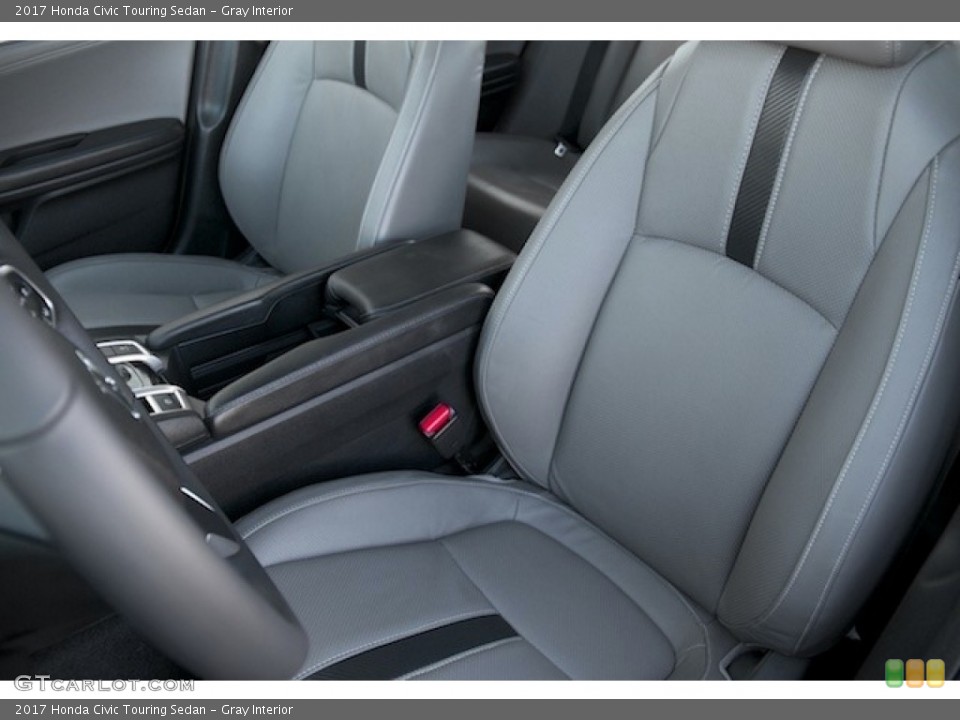 Gray Interior Front Seat for the 2017 Honda Civic Touring Sedan #117218409