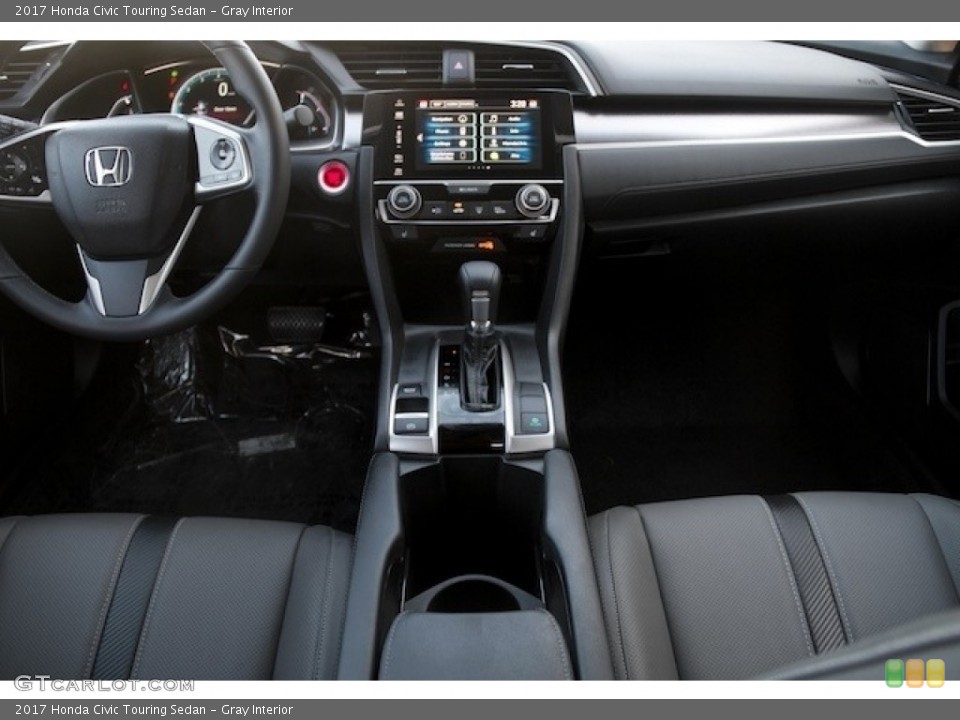 Gray Interior Dashboard for the 2017 Honda Civic Touring Sedan #117218448