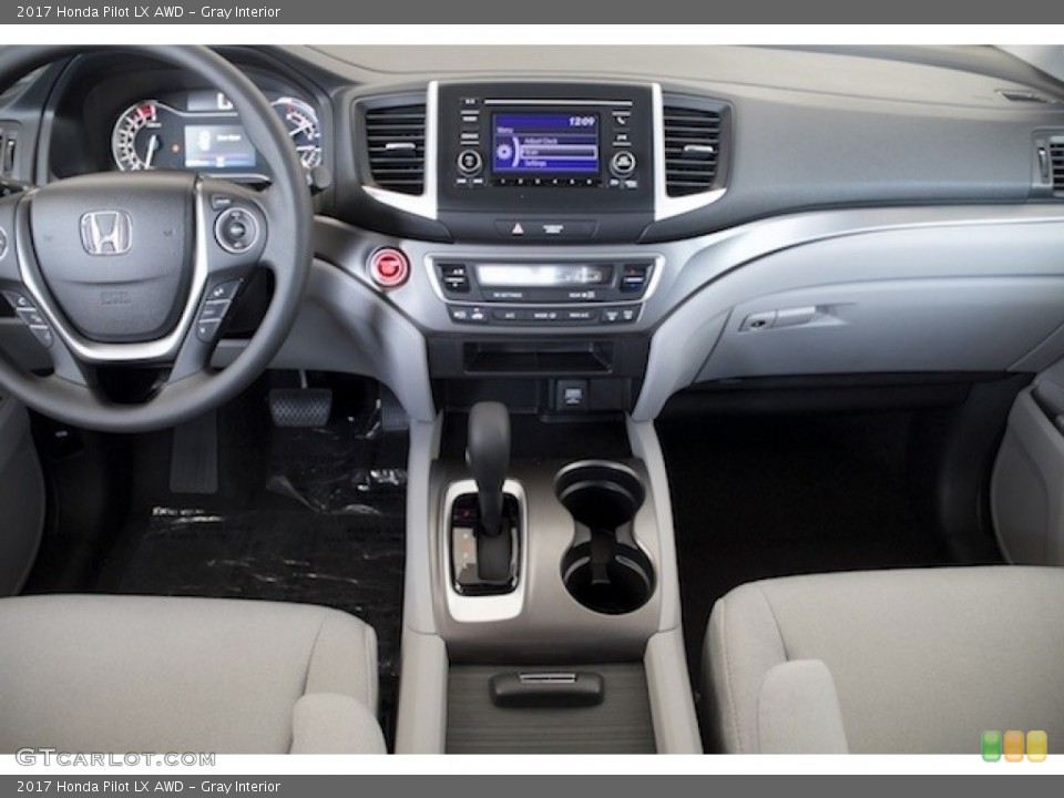 Gray Interior Dashboard for the 2017 Honda Pilot LX AWD #117222321