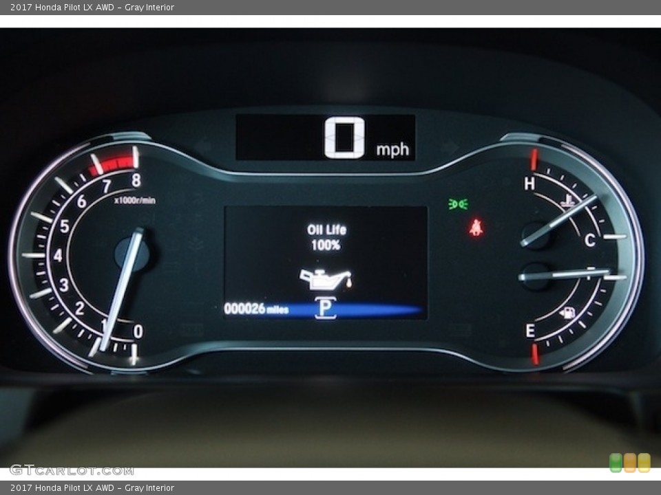 Gray Interior Gauges for the 2017 Honda Pilot LX AWD #117222408