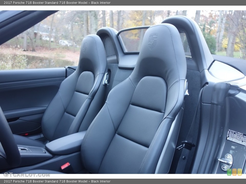 Black Interior Front Seat for the 2017 Porsche 718 Boxster  #117227695