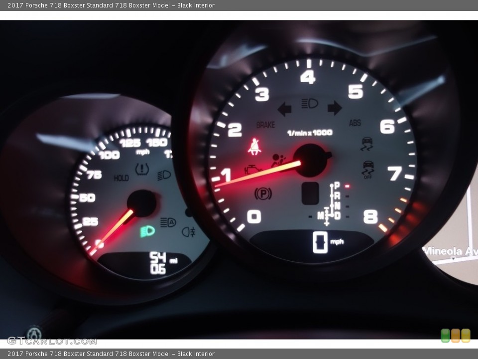 Black Interior Gauges for the 2017 Porsche 718 Boxster  #117227734