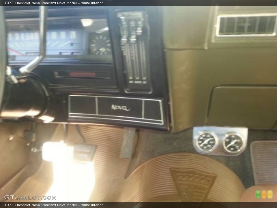 White Interior Controls for the 1972 Chevrolet Nova  #117229378