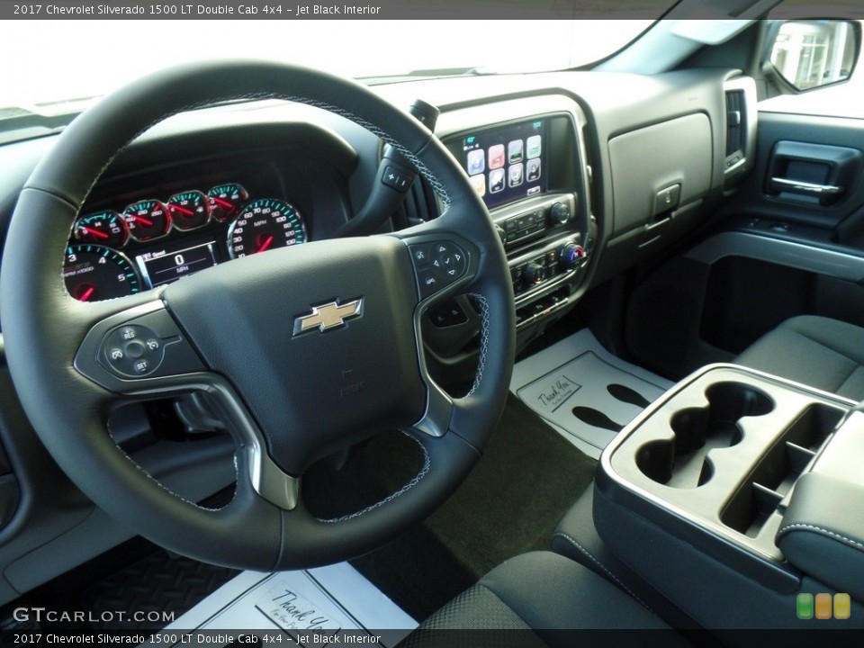 Jet Black Interior Dashboard for the 2017 Chevrolet Silverado 1500 LT Double Cab 4x4 #117231793