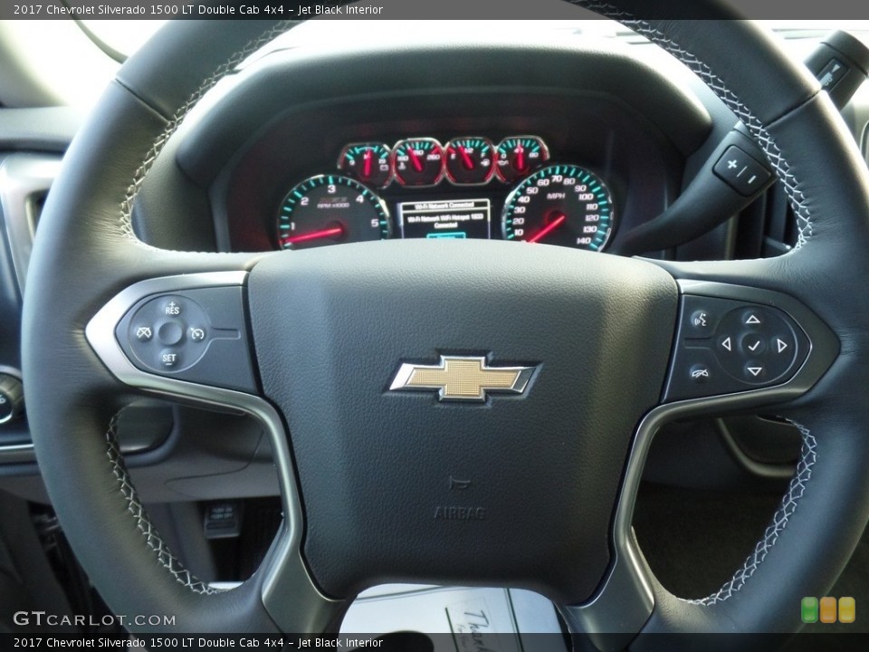 Jet Black Interior Steering Wheel for the 2017 Chevrolet Silverado 1500 LT Double Cab 4x4 #117231850