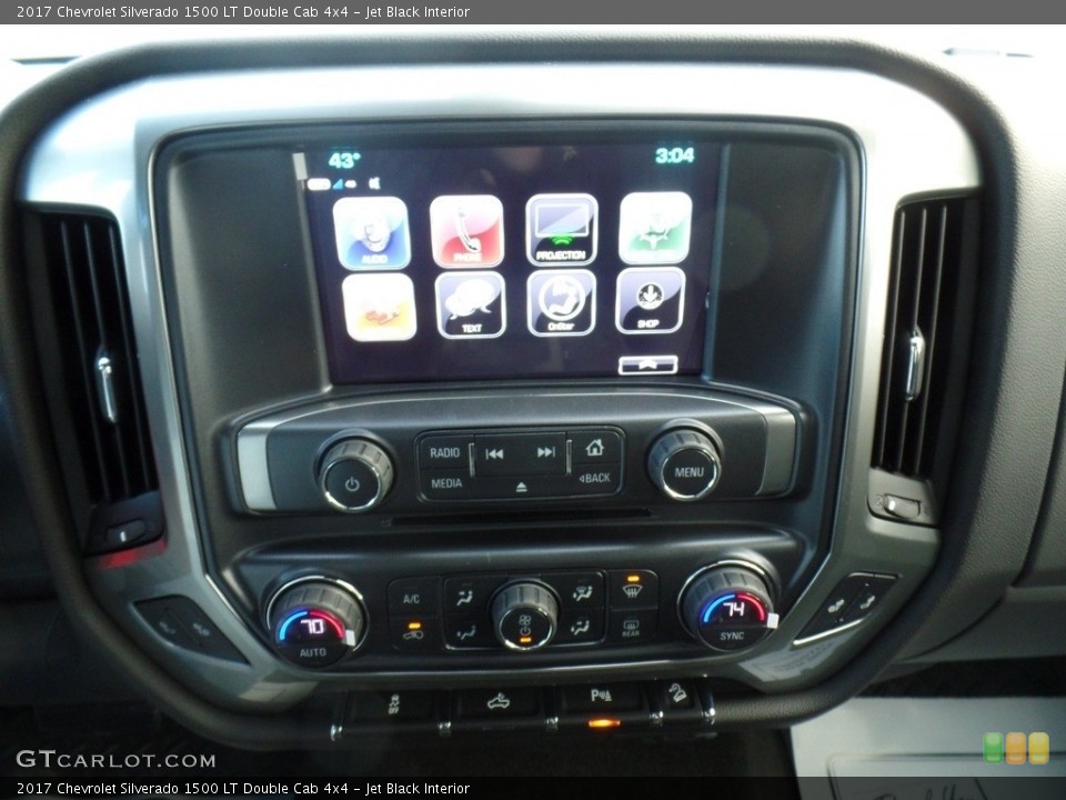 Jet Black Interior Controls for the 2017 Chevrolet Silverado 1500 LT Double Cab 4x4 #117232009