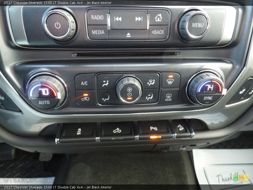 Jet Black Interior Controls for the 2017 Chevrolet Silverado 1500 LT Double Cab 4x4 #117232153