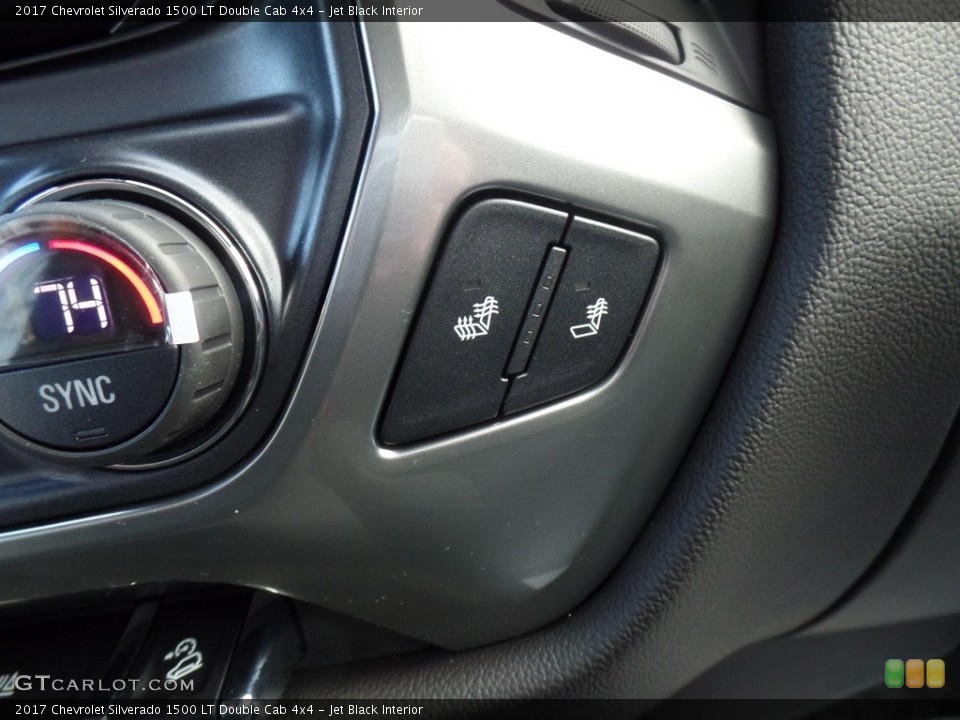 Jet Black Interior Controls for the 2017 Chevrolet Silverado 1500 LT Double Cab 4x4 #117232201
