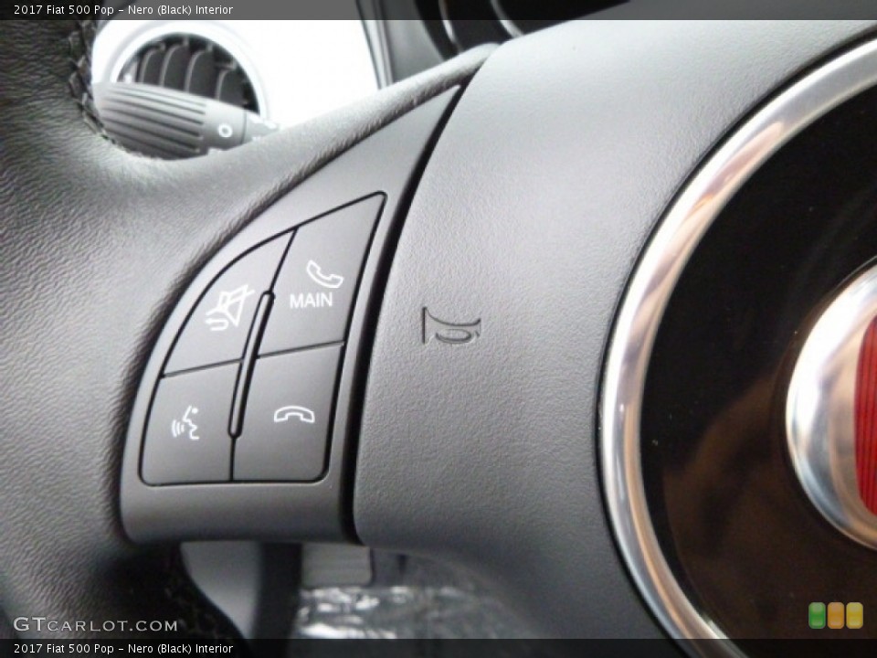 Nero (Black) Interior Controls for the 2017 Fiat 500 Pop #117233596
