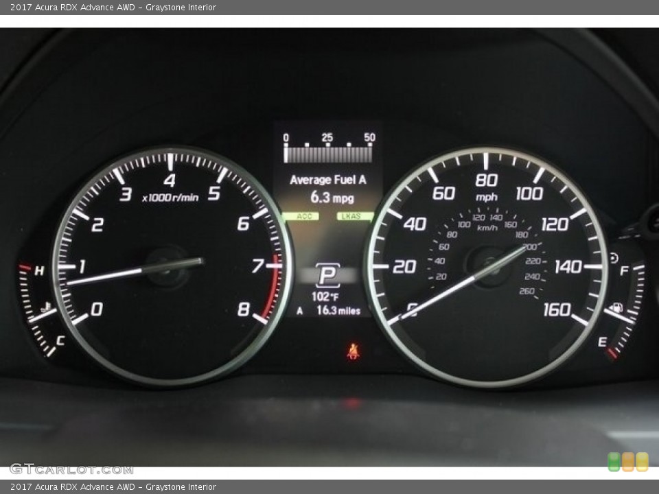 Graystone Interior Gauges for the 2017 Acura RDX Advance AWD #117234940