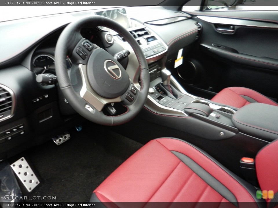 Rioja Red Interior Photo for the 2017 Lexus NX 200t F Sport AWD #117235393