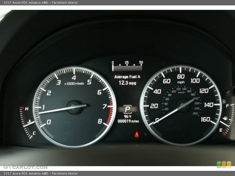 Parchment Interior Gauges for the 2017 Acura RDX Advance AWD #117236065