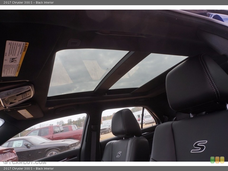 Black Interior Sunroof for the 2017 Chrysler 300 S #117237010