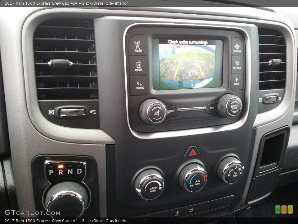 Black/Diesel Gray Interior Controls for the 2017 Ram 1500 Express Crew Cab 4x4 #117237931