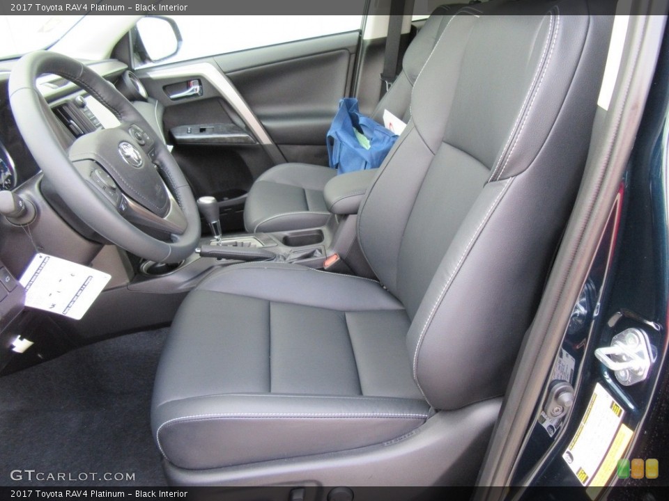 Black Interior Front Seat for the 2017 Toyota RAV4 Platinum #117239179