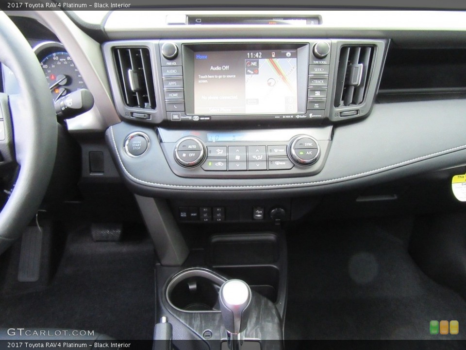 Black Interior Controls for the 2017 Toyota RAV4 Platinum #117239269