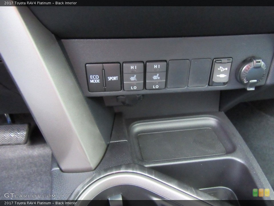 Black Interior Controls for the 2017 Toyota RAV4 Platinum #117239326