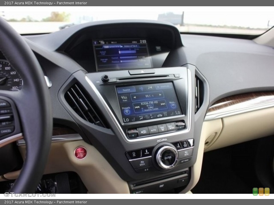 Parchment Interior Controls for the 2017 Acura MDX Technology #117244678