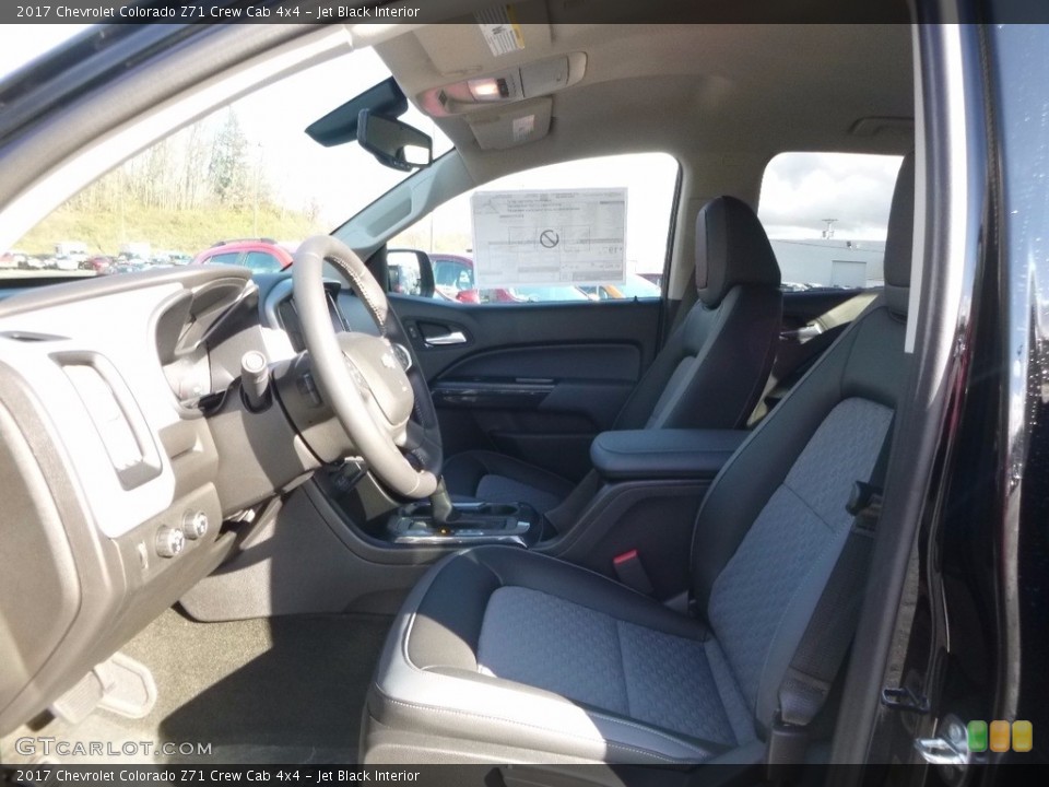 Jet Black Interior Front Seat for the 2017 Chevrolet Colorado Z71 Crew Cab 4x4 #117248599