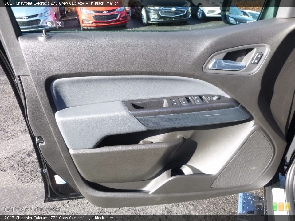 Jet Black Interior Door Panel for the 2017 Chevrolet Colorado Z71 Crew Cab 4x4 #117248680