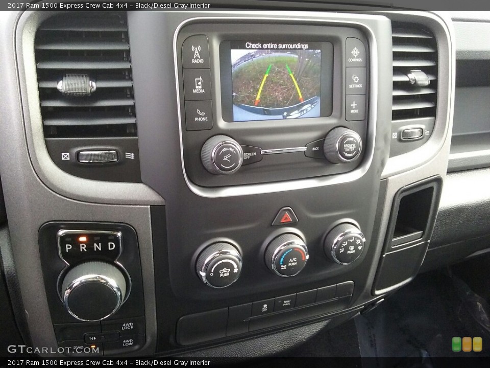 Black/Diesel Gray Interior Controls for the 2017 Ram 1500 Express Crew Cab 4x4 #117249805