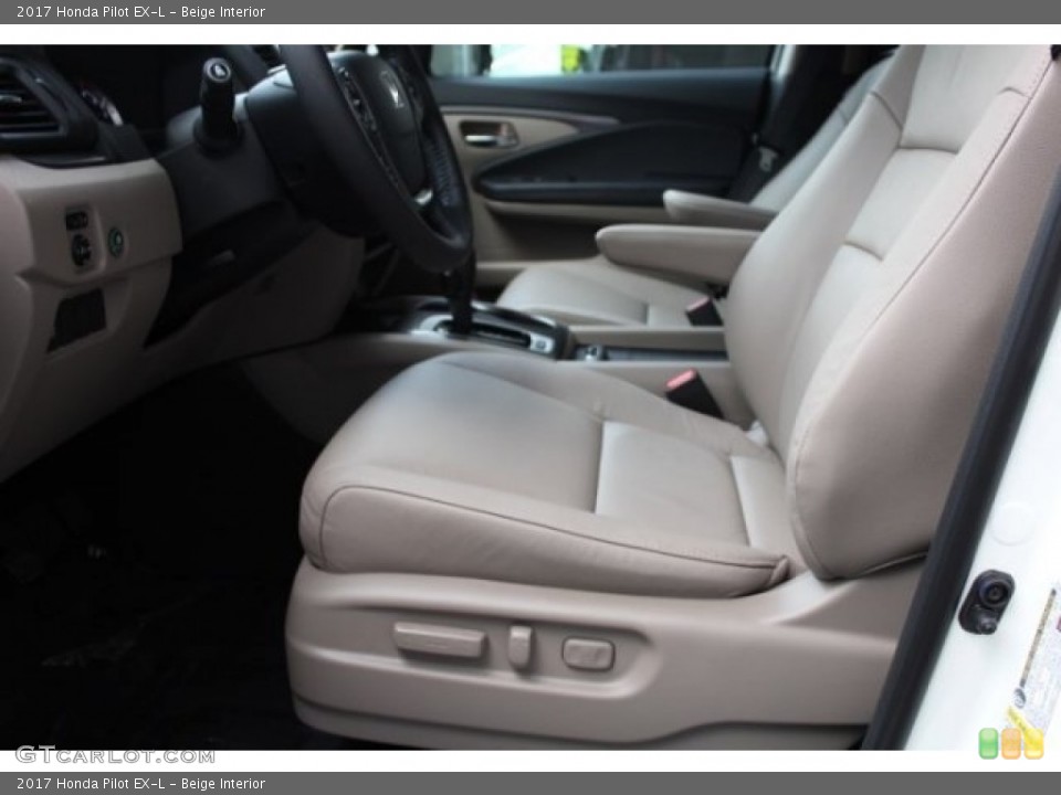 Beige Interior Front Seat for the 2017 Honda Pilot EX-L #117256867