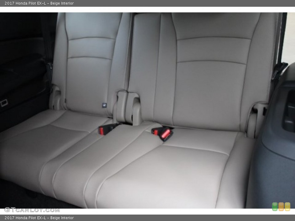 Beige Interior Rear Seat for the 2017 Honda Pilot EX-L #117257218