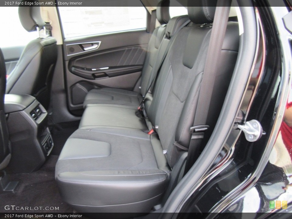 Ebony Interior Rear Seat for the 2017 Ford Edge Sport AWD #117257953