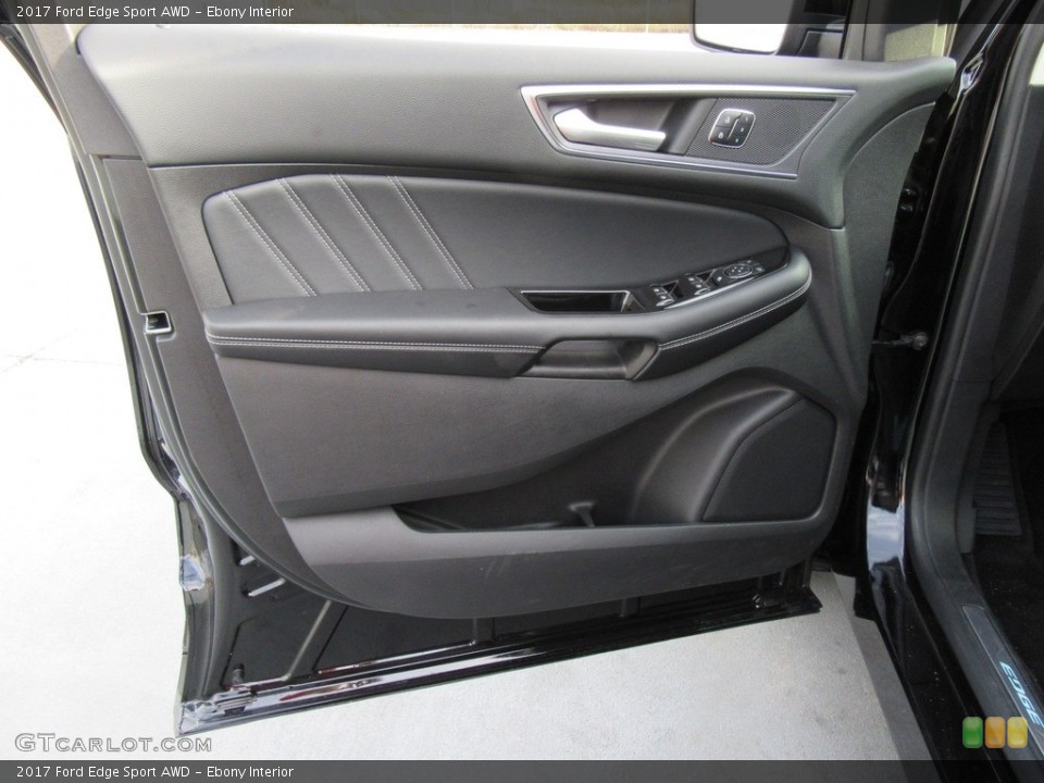 Ebony Interior Door Panel for the 2017 Ford Edge Sport AWD #117257983