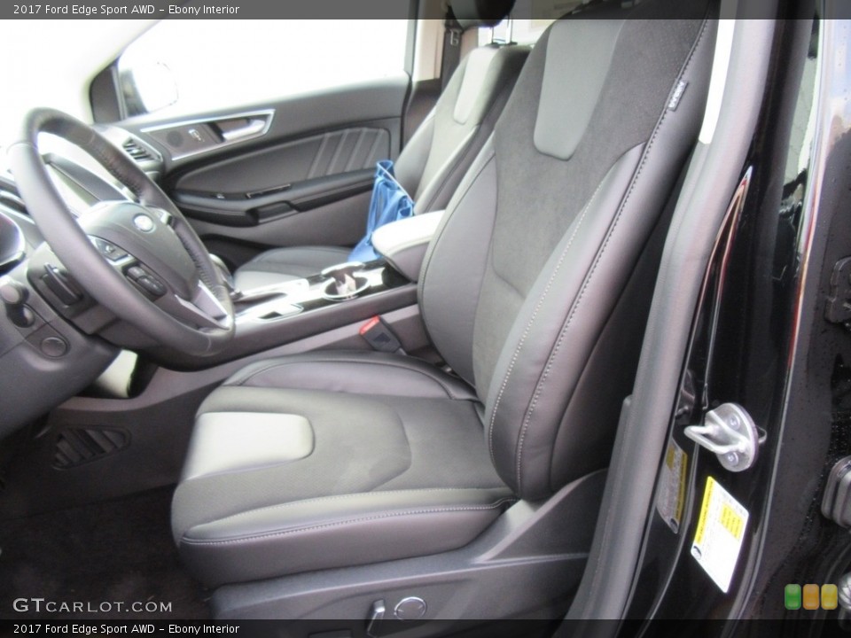Ebony Interior Photo for the 2017 Ford Edge Sport AWD #117258037