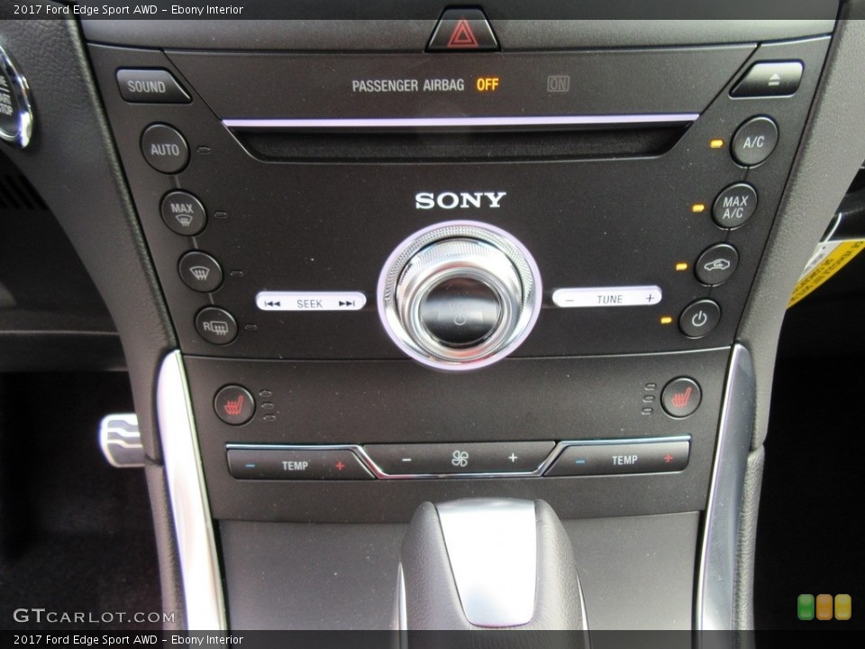 Ebony Interior Controls for the 2017 Ford Edge Sport AWD #117258163