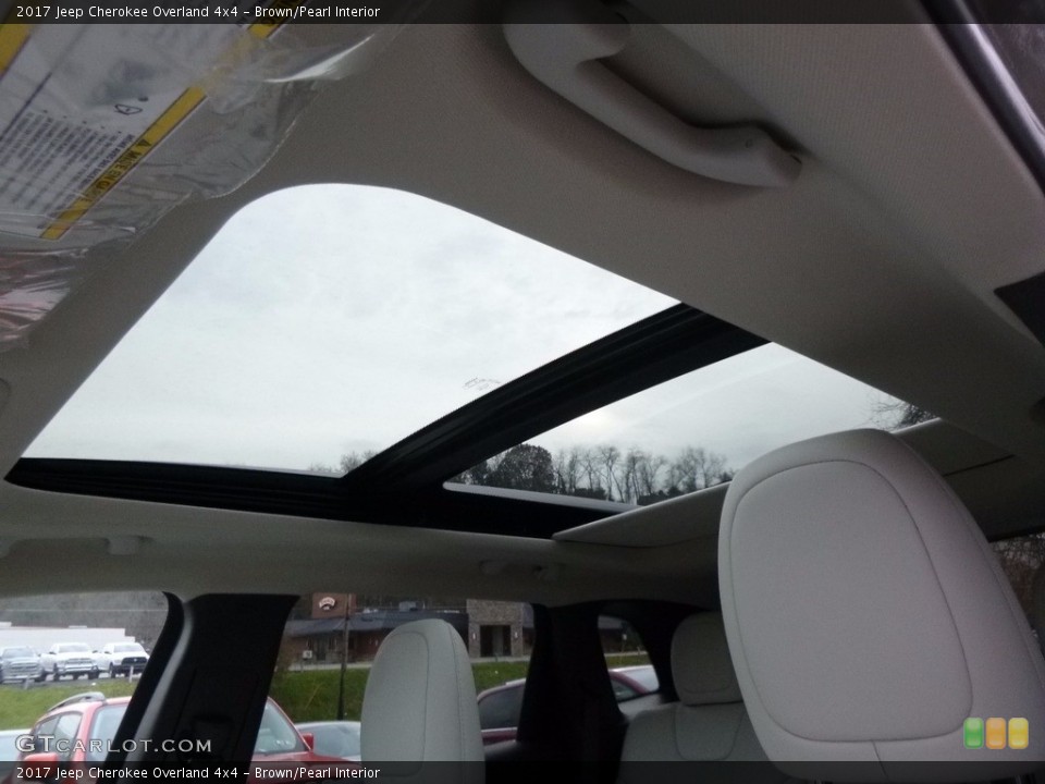 Brown/Pearl Interior Sunroof for the 2017 Jeep Cherokee Overland 4x4 #117258718