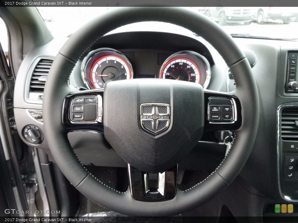 Black Interior Steering Wheel for the 2017 Dodge Grand Caravan SXT #117261178
