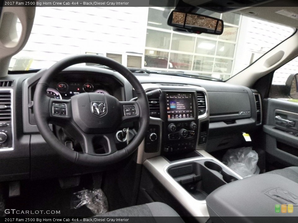 Black/Diesel Gray Interior Dashboard for the 2017 Ram 2500 Big Horn Crew Cab 4x4 #117262225