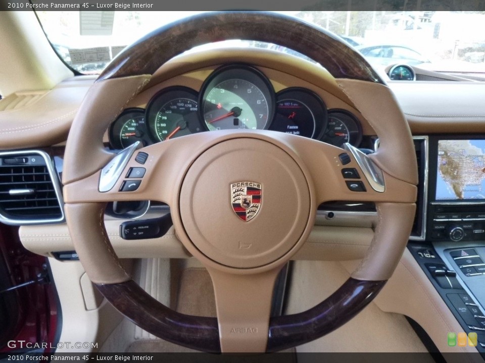 Luxor Beige Interior Steering Wheel for the 2010 Porsche Panamera 4S #117265006