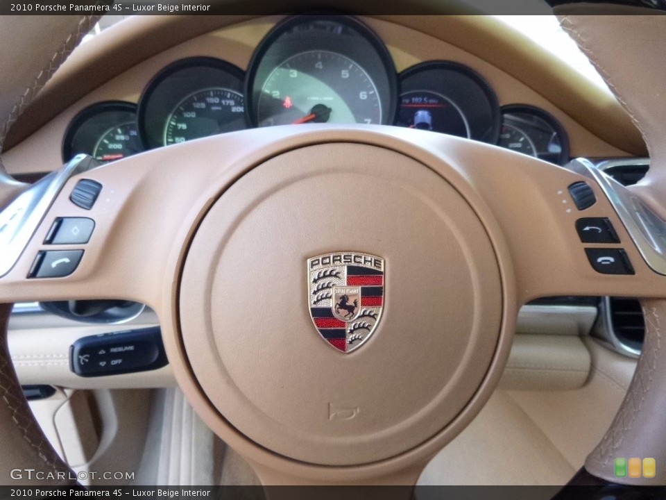 Luxor Beige Interior Controls for the 2010 Porsche Panamera 4S #117265009